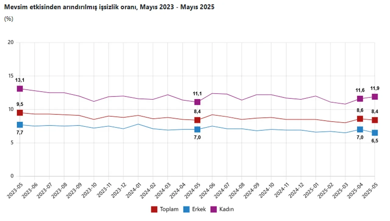 TÜİK Mayıs 2025 işsizlik rakamlarını açıkladı!