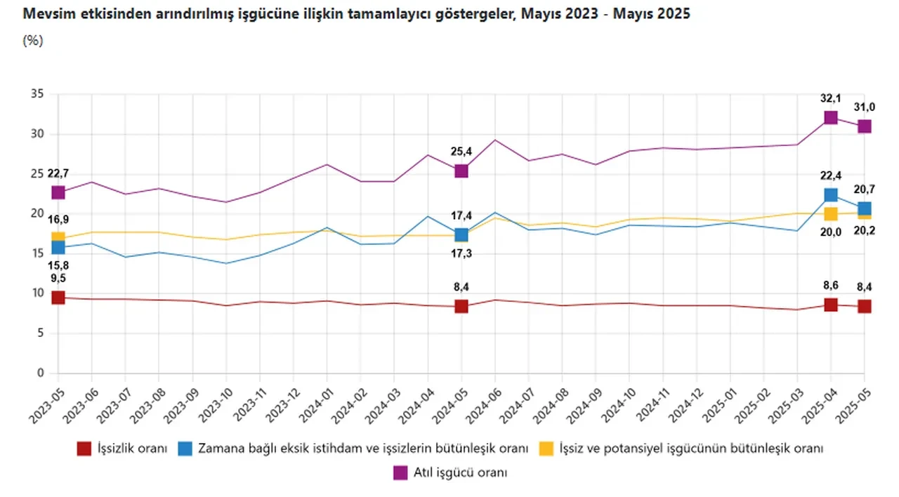 TÜİK Mayıs 2025 işsizlik rakamlarını açıkladı!
