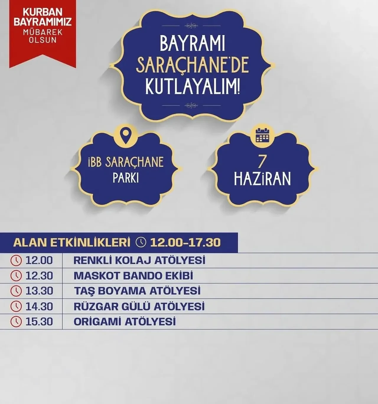 İstanbul Kurban Bayramı etkinlik programı! İBB 7-8 Haziran 2025 ücretsiz Kurban Bayramı etkinlik takvimi