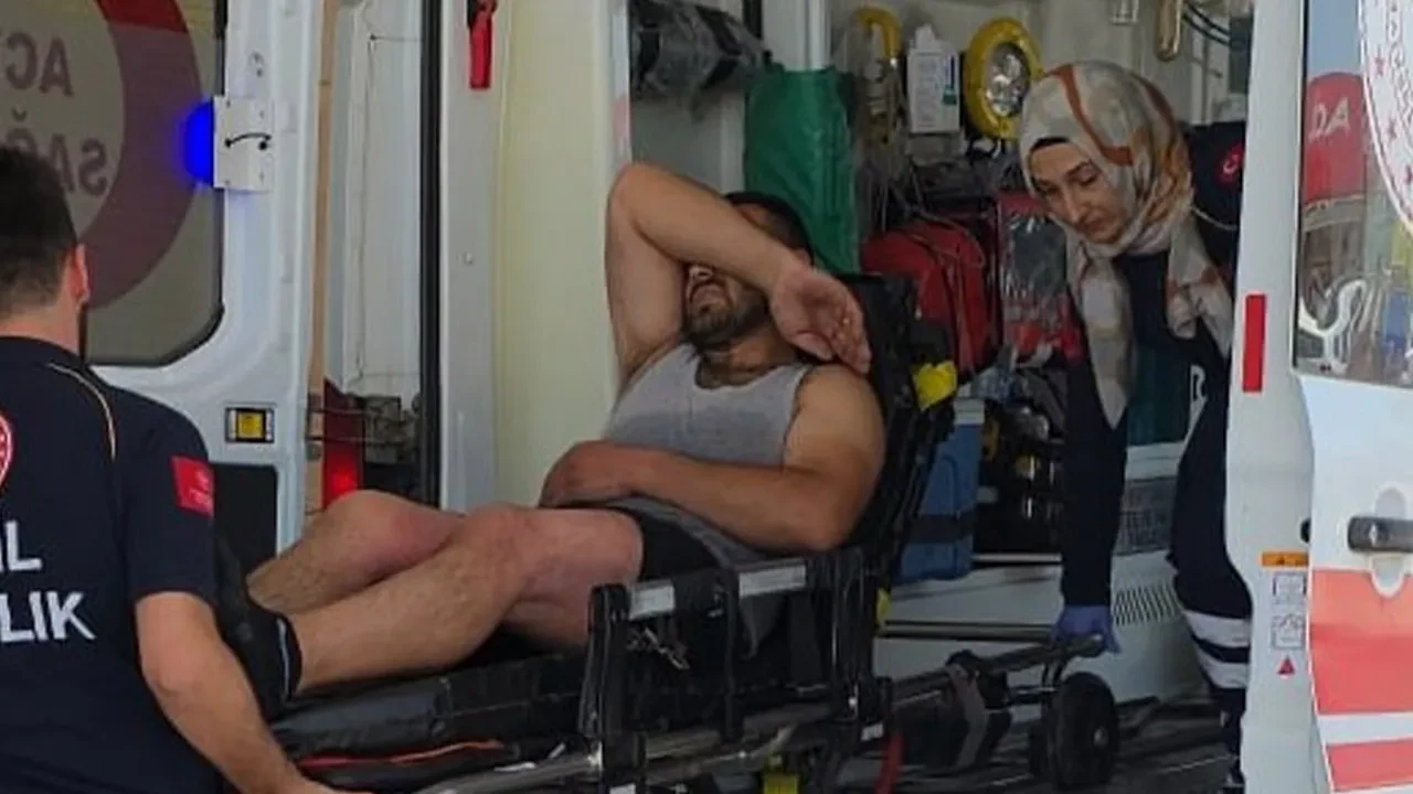 Radyatörden fışkıran su tamirciyi yaraladı