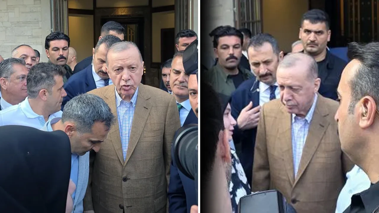 Cumhurbaşkanı Erdoğan bayram namazını Marmaris'te kıldı! Namaz sonrası vatandaşlarla sohbet etti