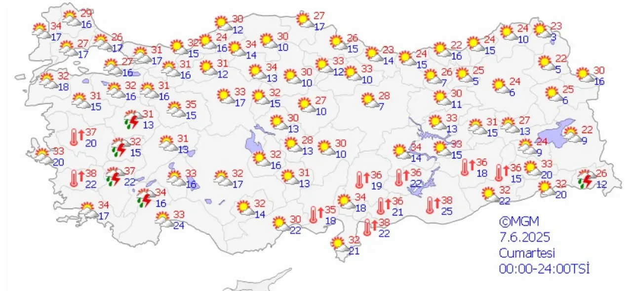 Bayramda kavurucu sıcaklar bunaltıyor! Meteoroloji hava durumu raporunda il il uyardı