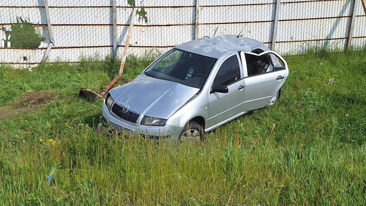 Kars'ta otomobil şarampole devrildi: 5 yaralı