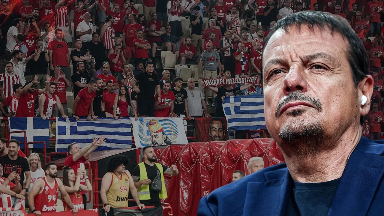 Şampiyonluğu kaybeden Ergin Ataman'dan Olympiakos taraftarına tepki: Hepsi sahte Yunan