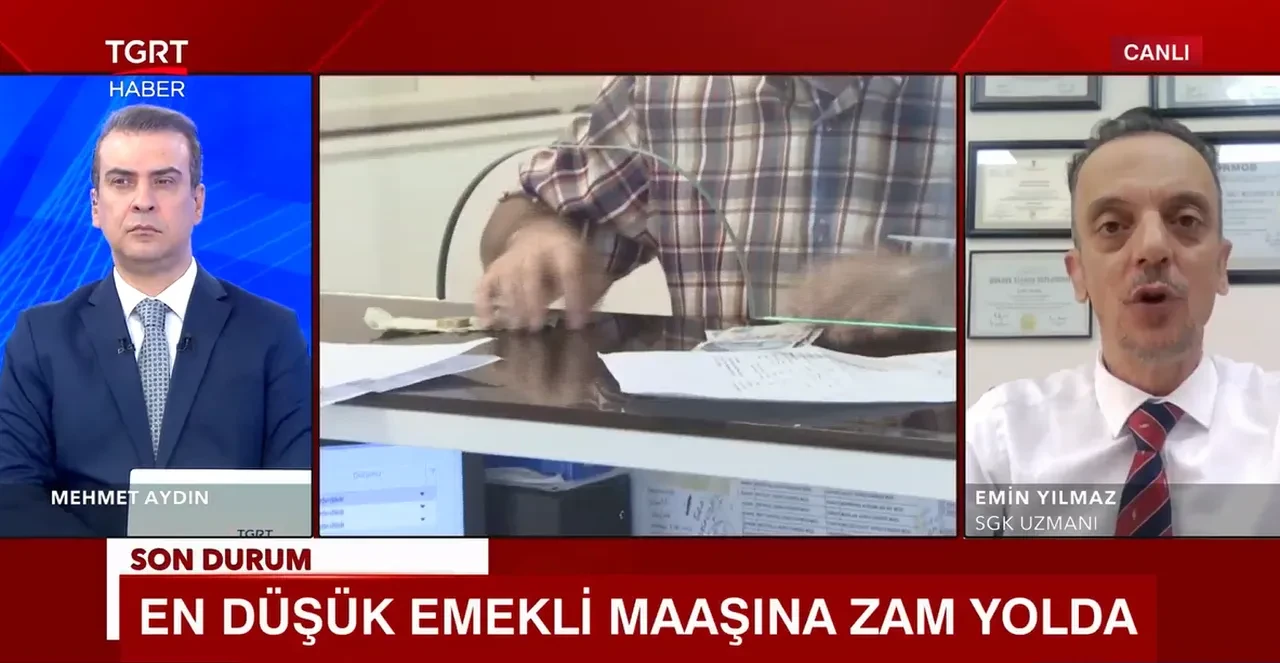 En düşük emekli maaşı kaç lira olacak? Emin Yılmaz canlı yayında net rakam verdi