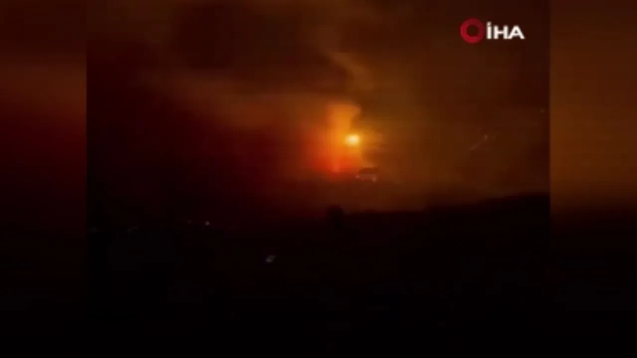 Hatay'da korku dolu anlar! Yüksek gerilim hattı bomba gibi patladı