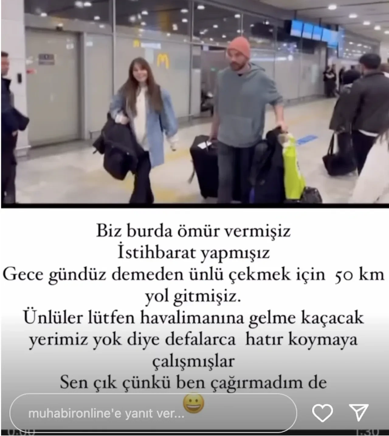 İrem Sak'ın havalimanı röportajı göndermesine sert cevap geldi 