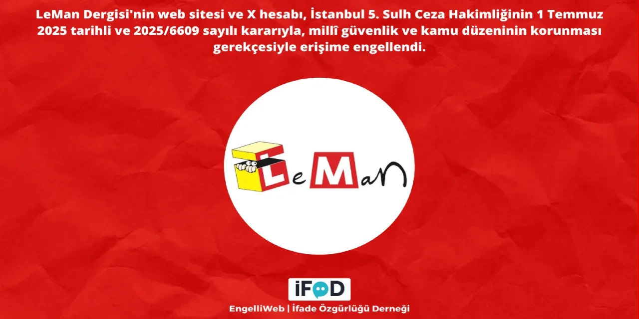 Leman'ın sitesine erişim engeli! Skandal karikatür infiale neden olmuştu