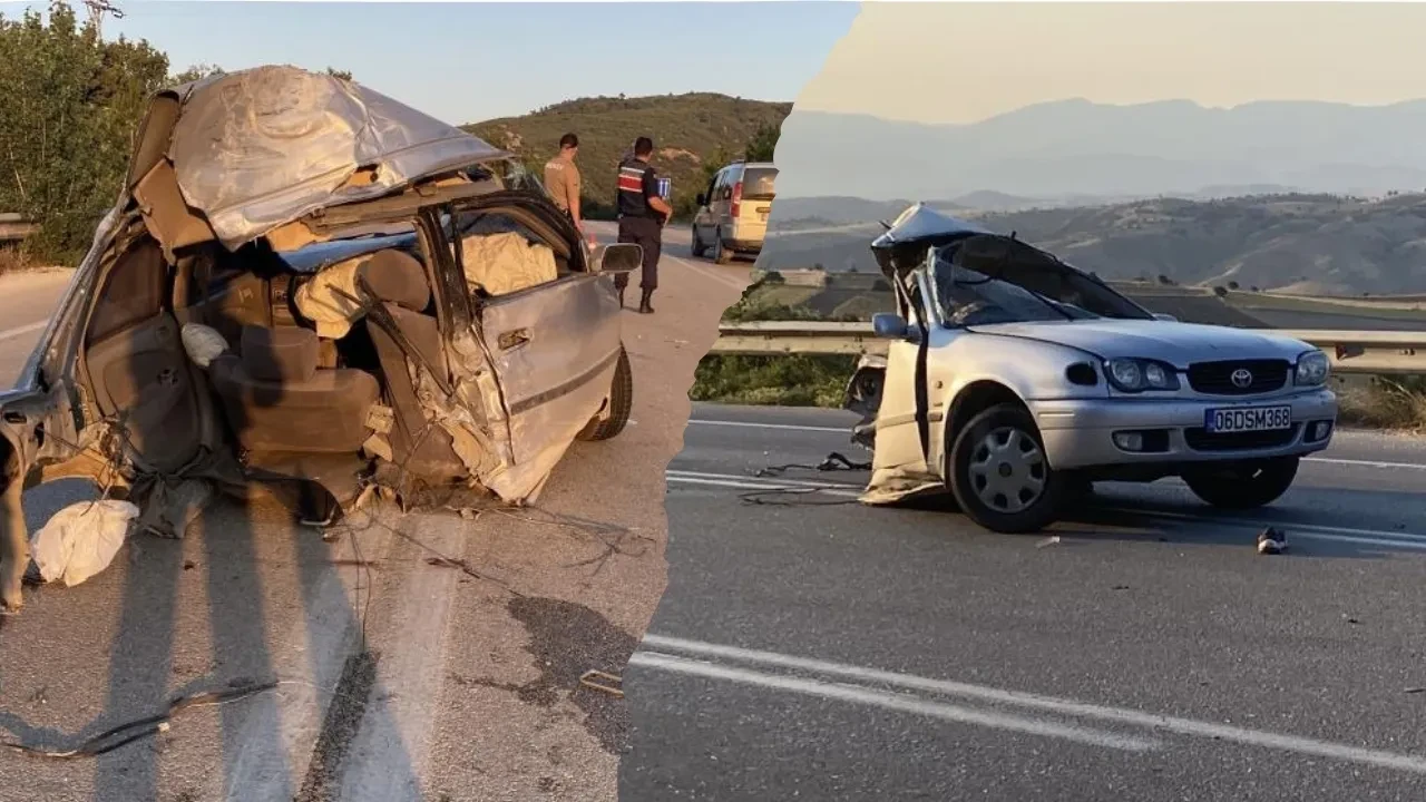 Feci kazada otomobil ikiye bölündü: Çok sayıda yaralı var!