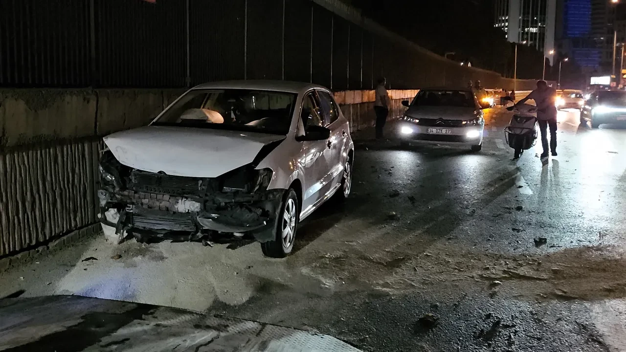 Sarıyer'de makas dehşeti! Zincirleme kazaya neden oldu: Yaralılar var