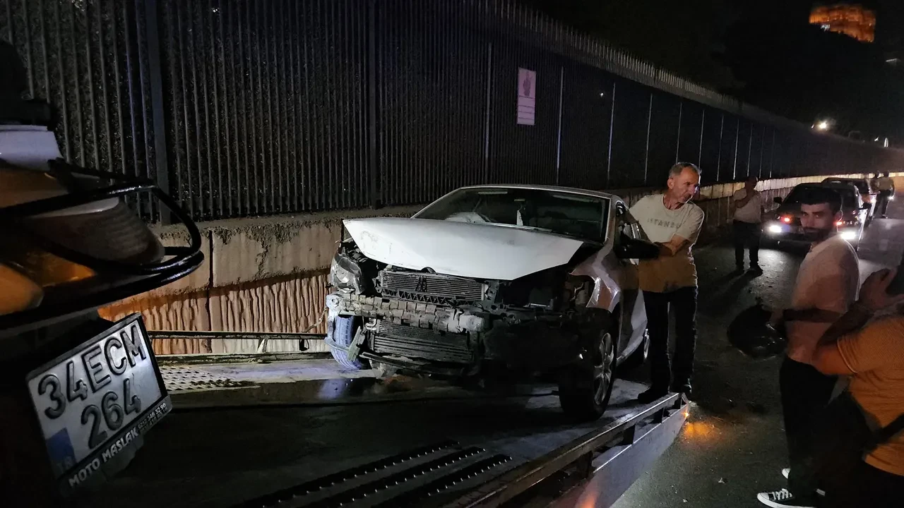 Sarıyer'de makas dehşeti! Zincirleme kazaya neden oldu: Yaralılar var