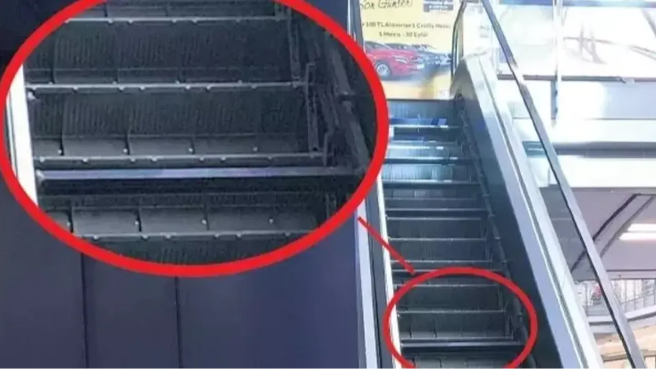 AVM'de yürüyen merdiven dehşeti! Ayağı kırıldı tırnakları koptu