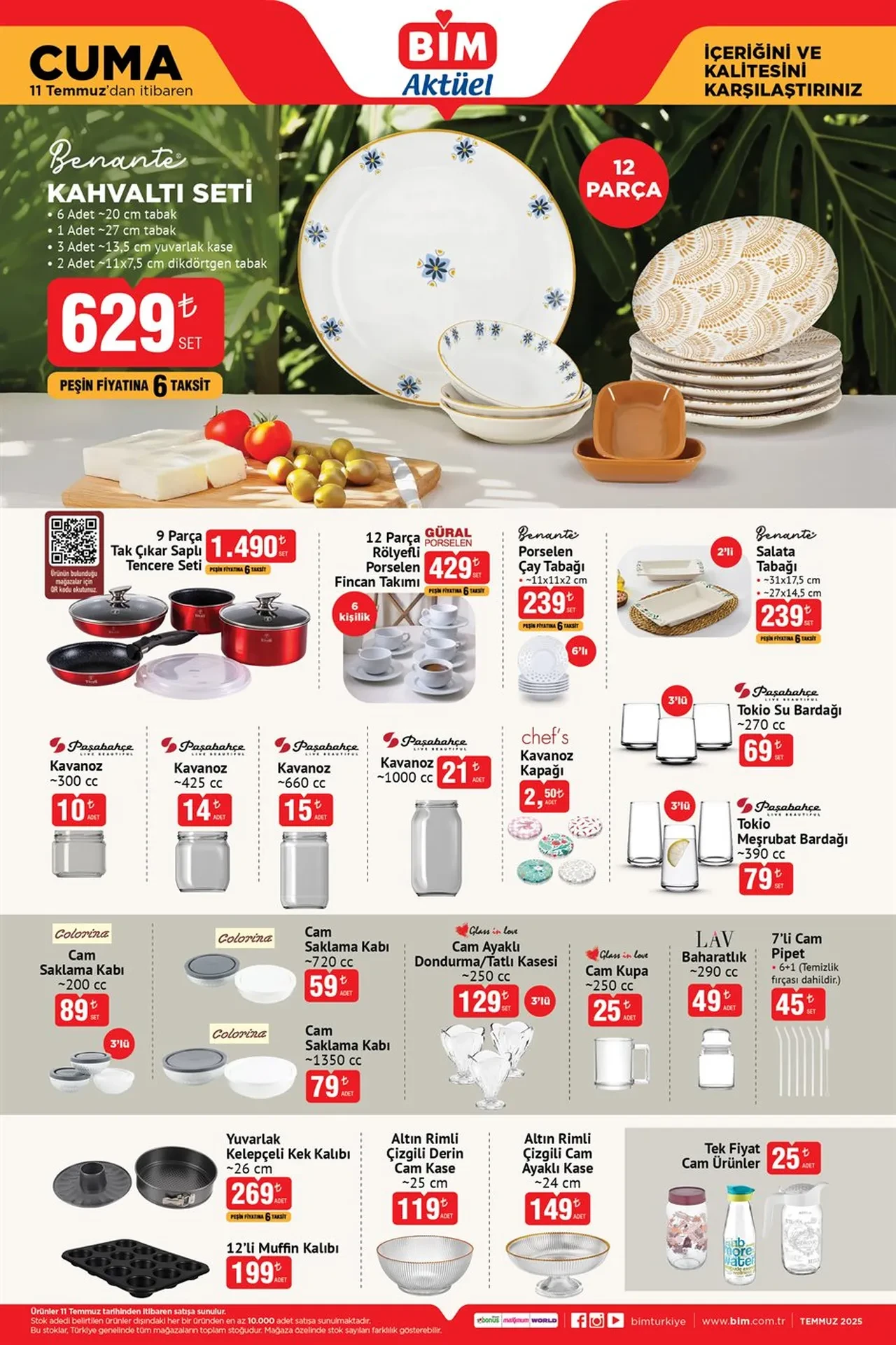 BİM Aktüel 11 Temmuz kataloğu: Ankastre set, dondurucu, klima... Hepsi bu hafta raflarda!