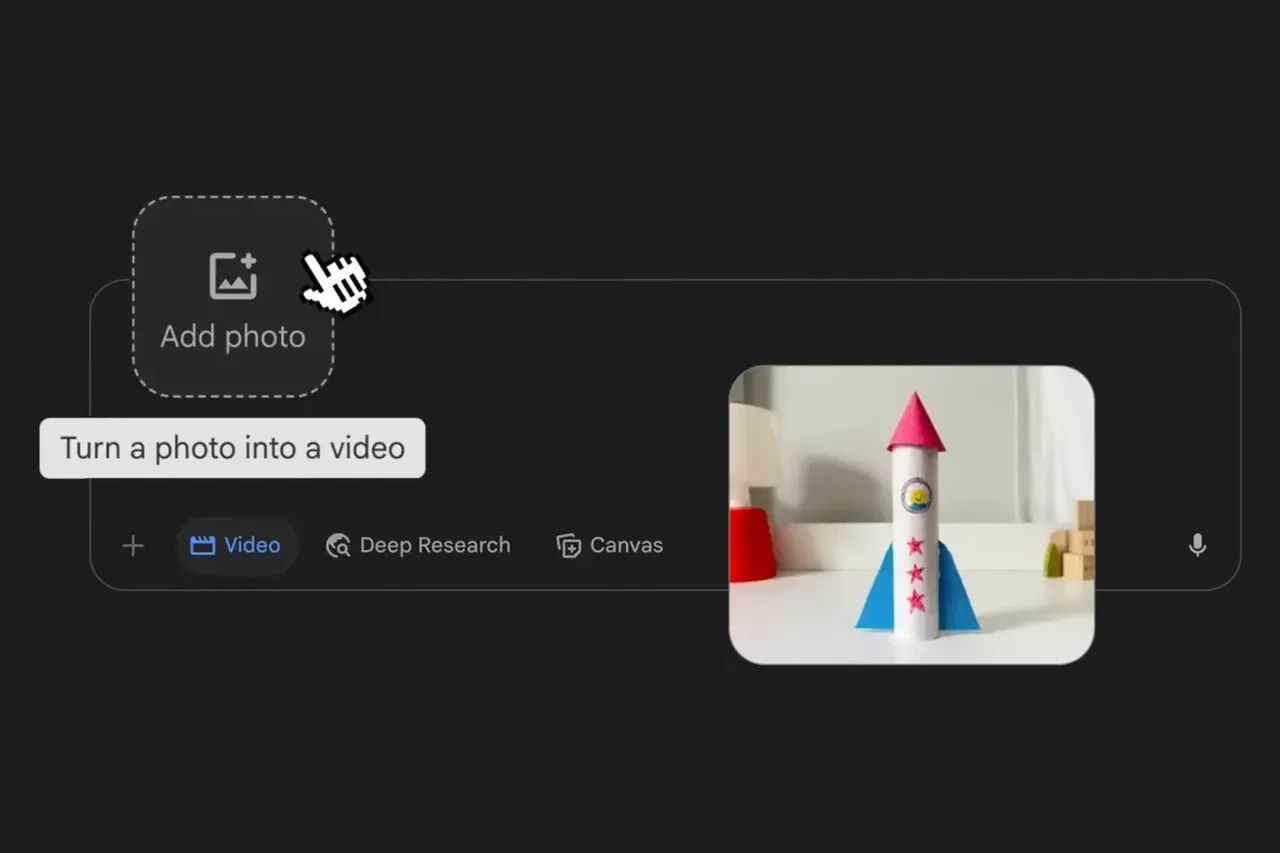 Google Gemini yeni özelliğini tanıttı: Fotoğraf yükle, videoya dönüşsün
