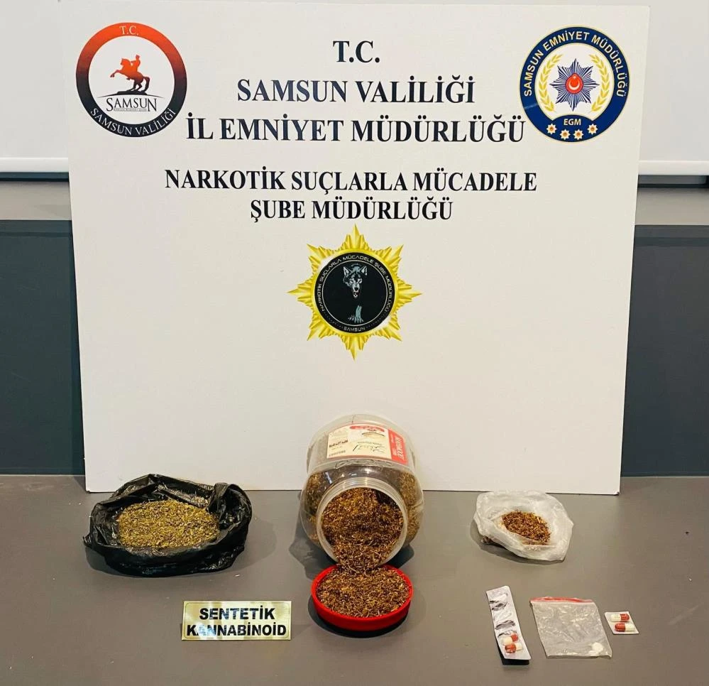 Samsun'da uyuşturucu operasyonu