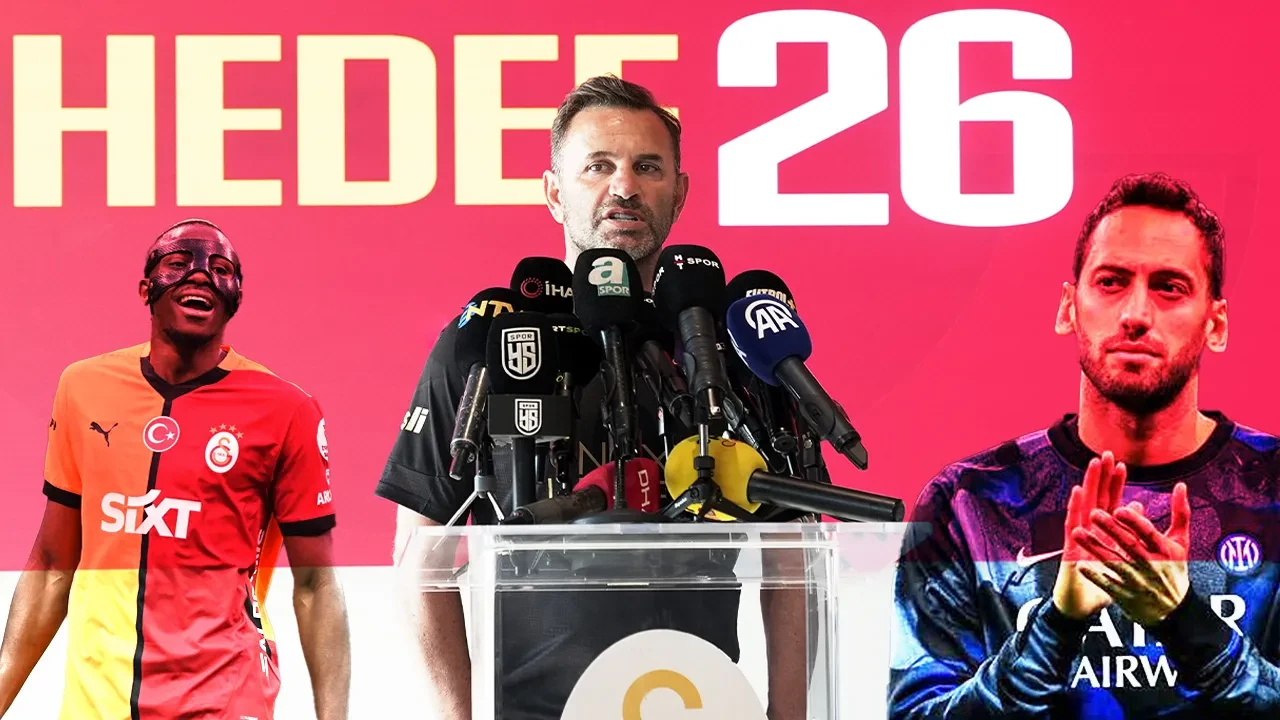 Okan Buruk'tan transfer açıklaması! Osimhen ve Hakan Çalhanoğlu için flaş sözler