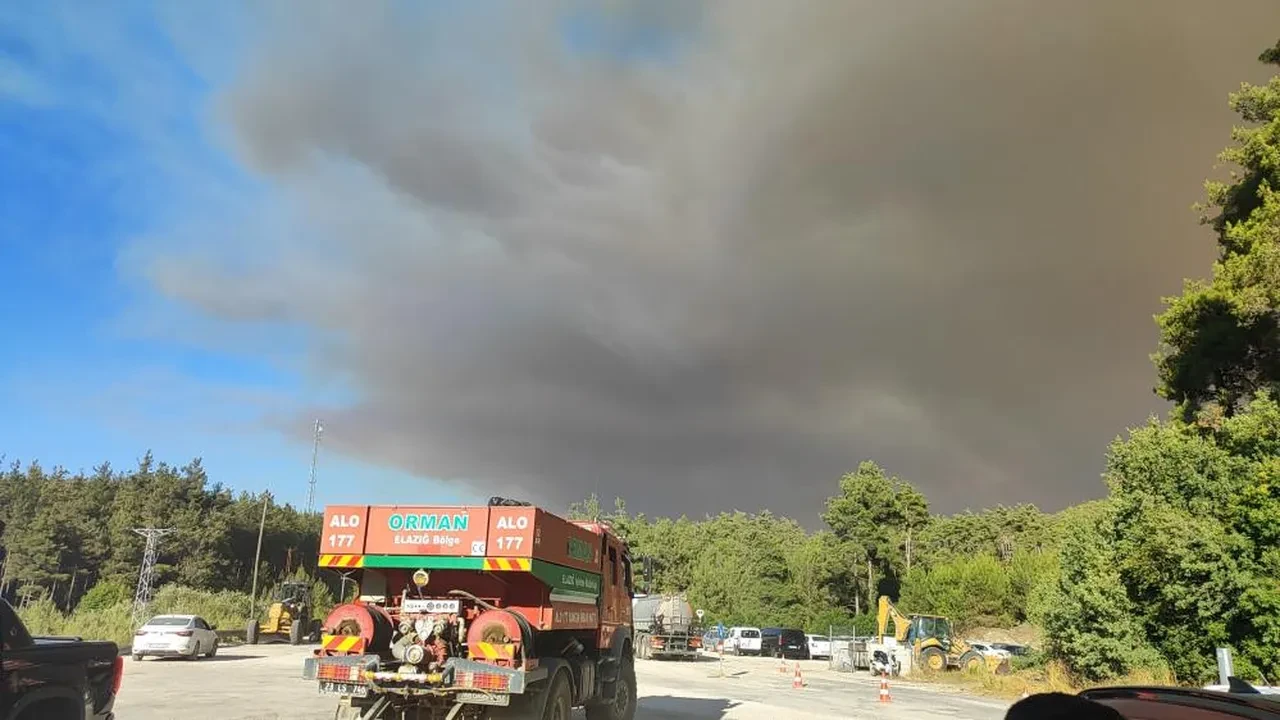 Suriye’deki orman yangını Türkiye sınırına ulaştı!
