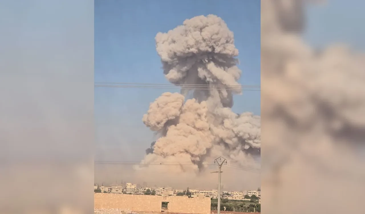 Suriye'nin Halep kentinde patlama! Askeri karargah havaya uçtu
