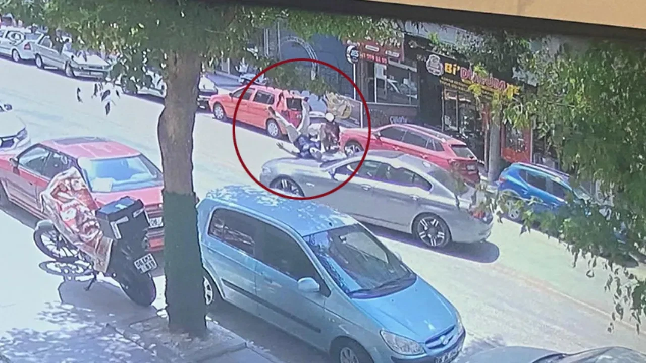 Yürekleri ağza getiren kaza! Çarptığı yaya havada taklalar attı