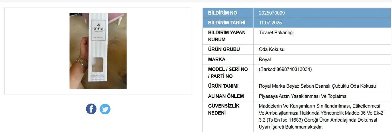 Evinizde varsa hemen imha edin! Bakanlık bu iki ürünü toplatıyor! 