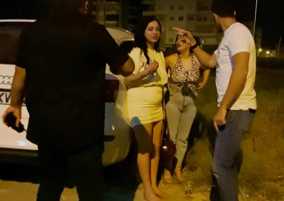 Aksaray’da alkollü kadın sürücü jant üstünde kaçtı! 