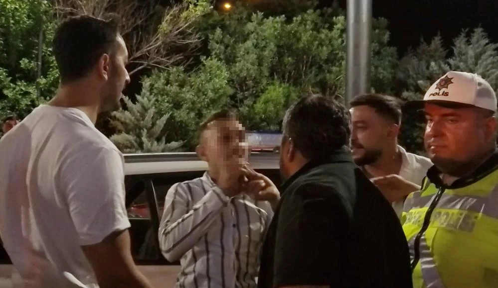 Aksaray’da alkollü sürücü polise kök söktürdü!