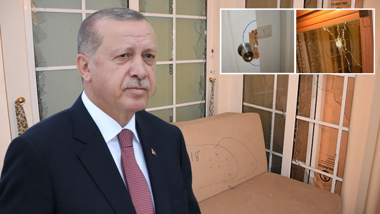 Cumhurbaşkanı Erdoğan'ın kaldığı otelin görüntüsü 9 yıldır değişmiyor! Şehit 2 polis, 18 kurşun izi