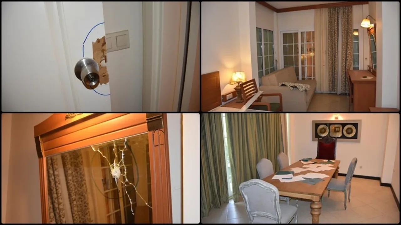 Cumhurbaşkanı Erdoğan'ın kaldığı otelin görüntüsü 9 yıldır değişmiyor! Şehit 2 polis, 18 kurşun izi