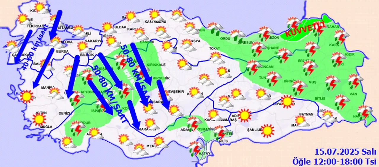 Sağanak ve fırtınaya dikkat! Meteoroloji 35 ili uyardı: Çok kuvvetli geliyor