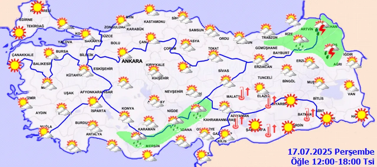 Meteoroloji uyardı: Hem sıcak hem sağanak alarmı!