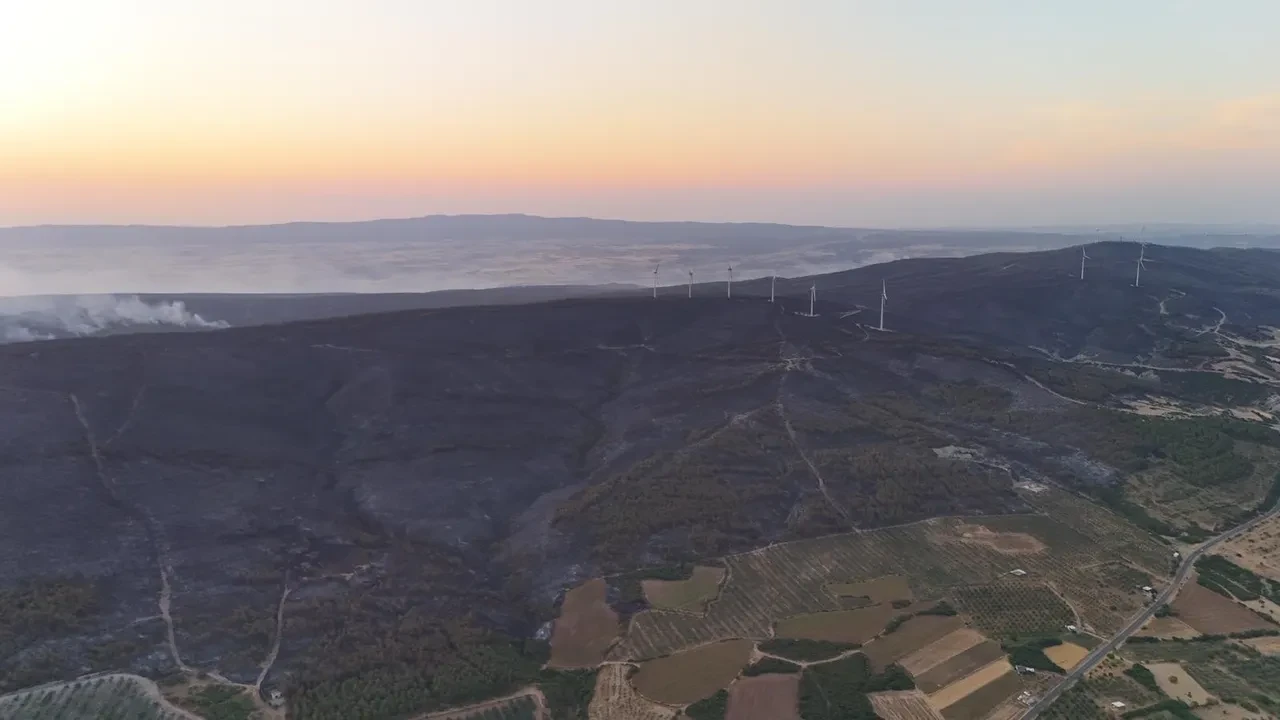 Şarköy orman yangını söndürüldü mü son dakika? Tekirdağ orman yangınında son durum