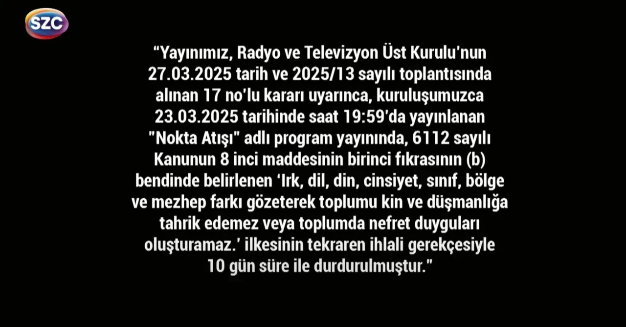 Sözcü TV ne zaman açılacak? Cezası 10 gün sürecekti