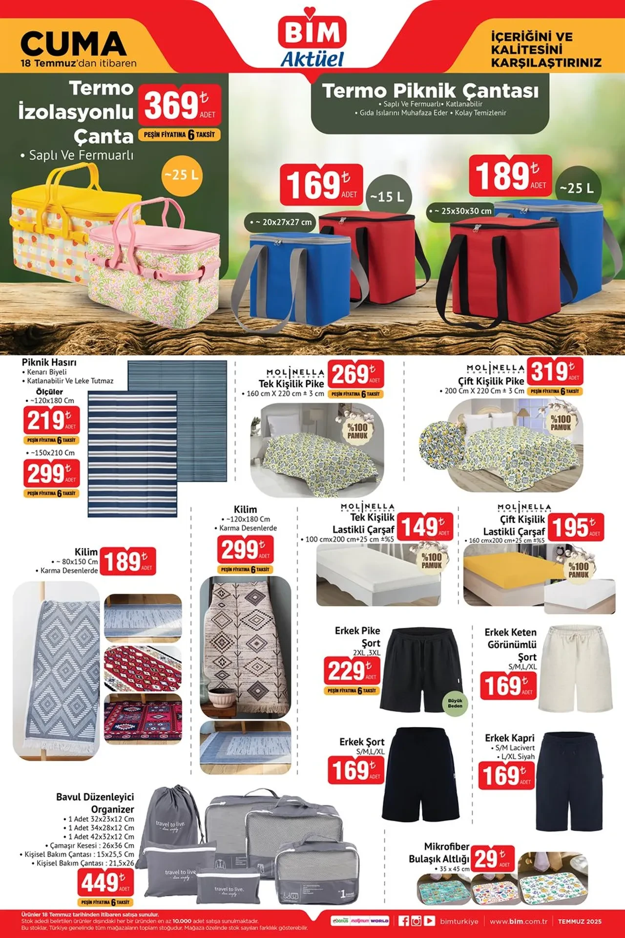 BİM aktüel ürünler kataloğu: 18 Temmuz'da ATV, Buzdolabı, LED ampül, Semaver ve Cam Kettle raflarda! İndirimli ürünlerde yok yok