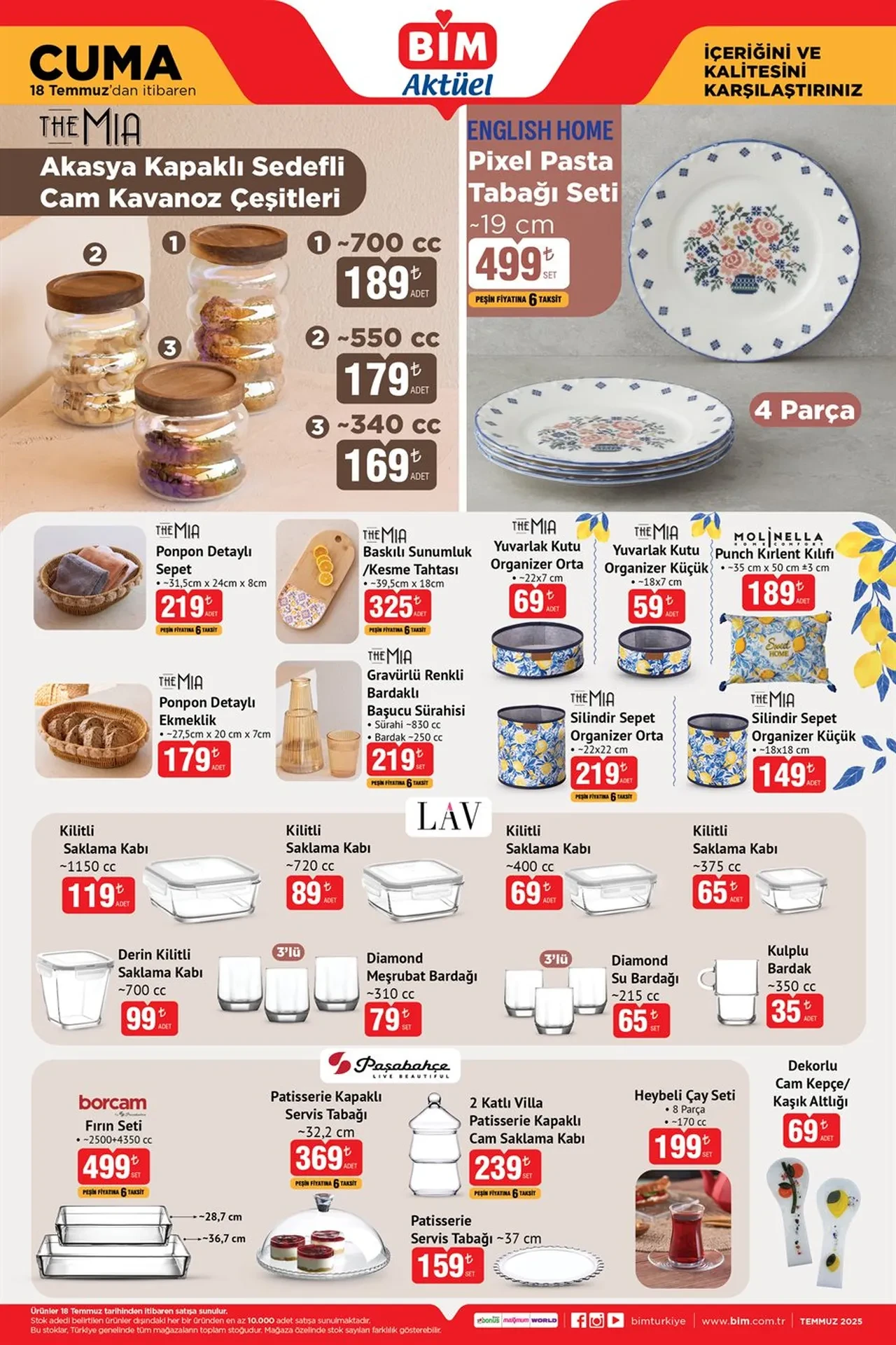 BİM aktüel ürünler kataloğu: 18 Temmuz'da ATV, Buzdolabı, LED ampül, Semaver ve Cam Kettle raflarda! İndirimli ürünlerde yok yok