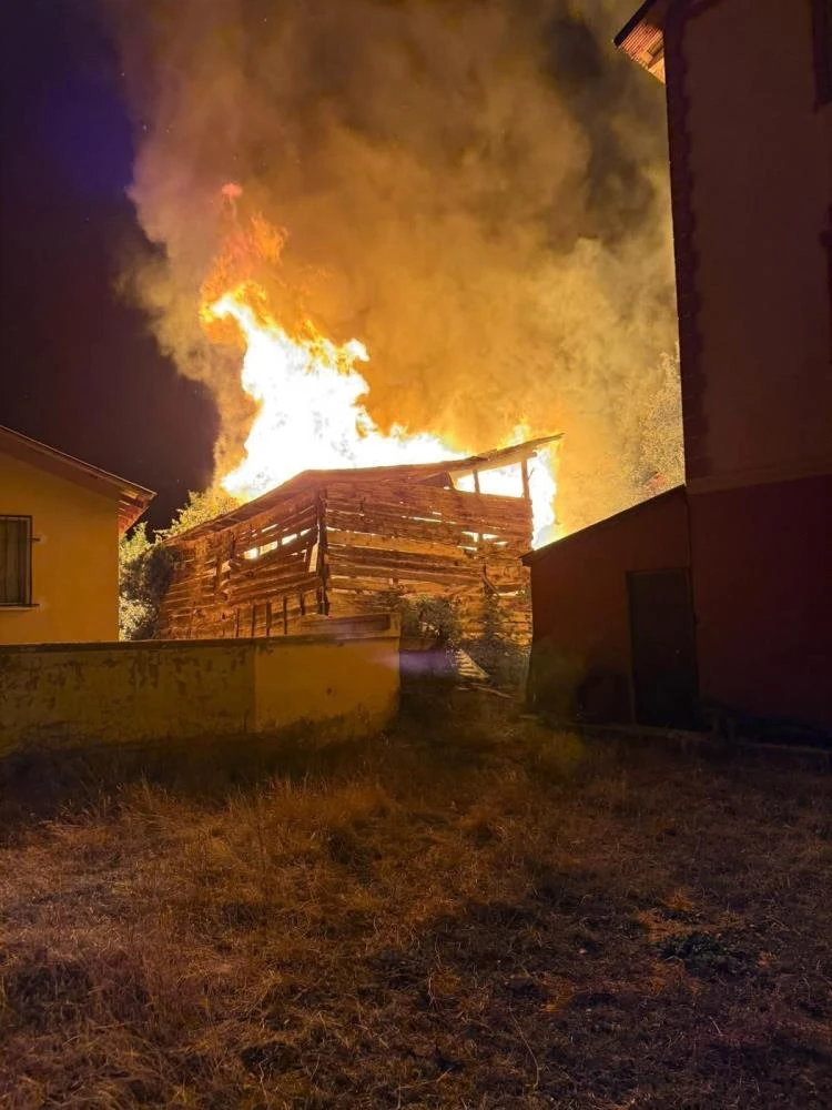Kastamonu'da samanlıkta çıkan yangın 3 eve sıçradı!