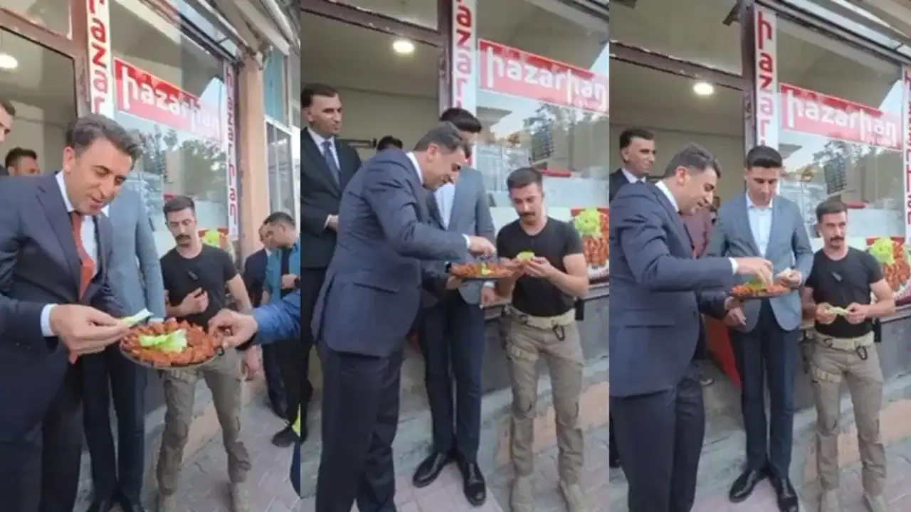 Polise ikram ettiği marula çiğ köfte koymayı unutmuştu! Tunceli valisi 'Tatlıya bağladık' diye duyurdu