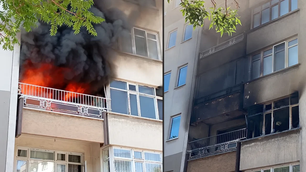 Konya'da apartmanda korku dolu anlar! 5 kişi hastanelik oldu