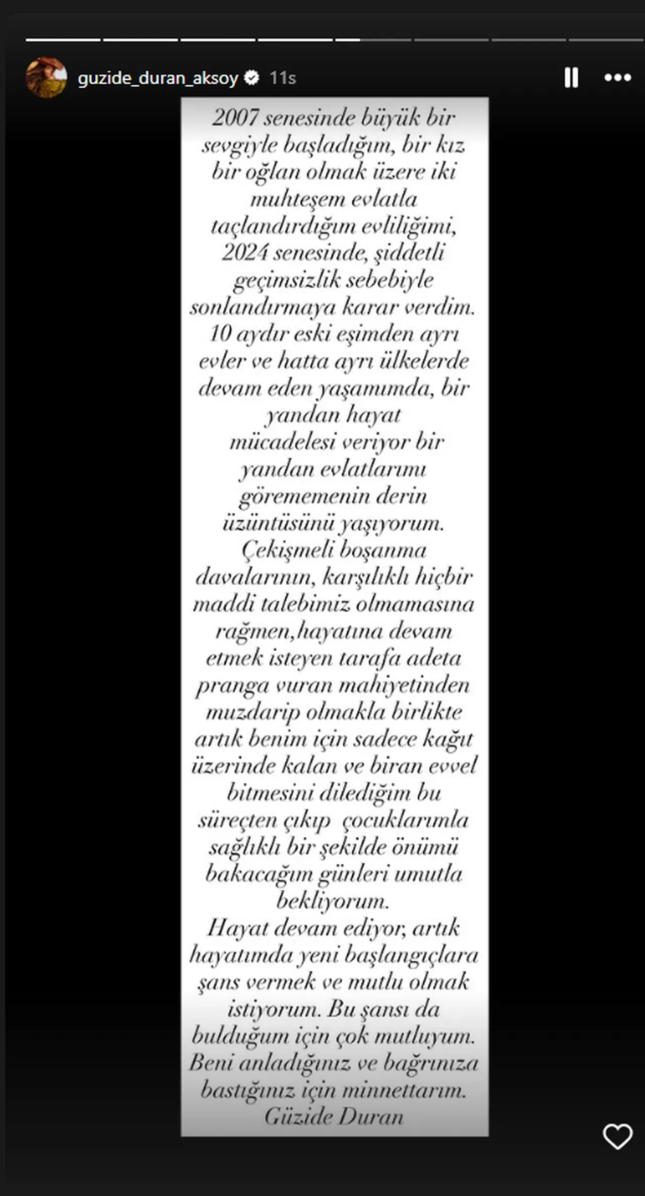 Güzide Duran ile Adnan Aksoy arasında sular durulmuyor! Sosyal medyadan paylaşımlar başladı