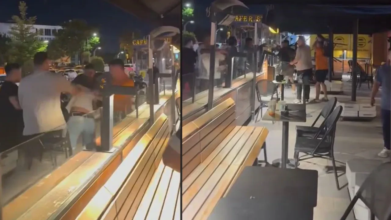 Ortalık savaş alanına döndü! Tekme ve yumruklar havada uçuştu