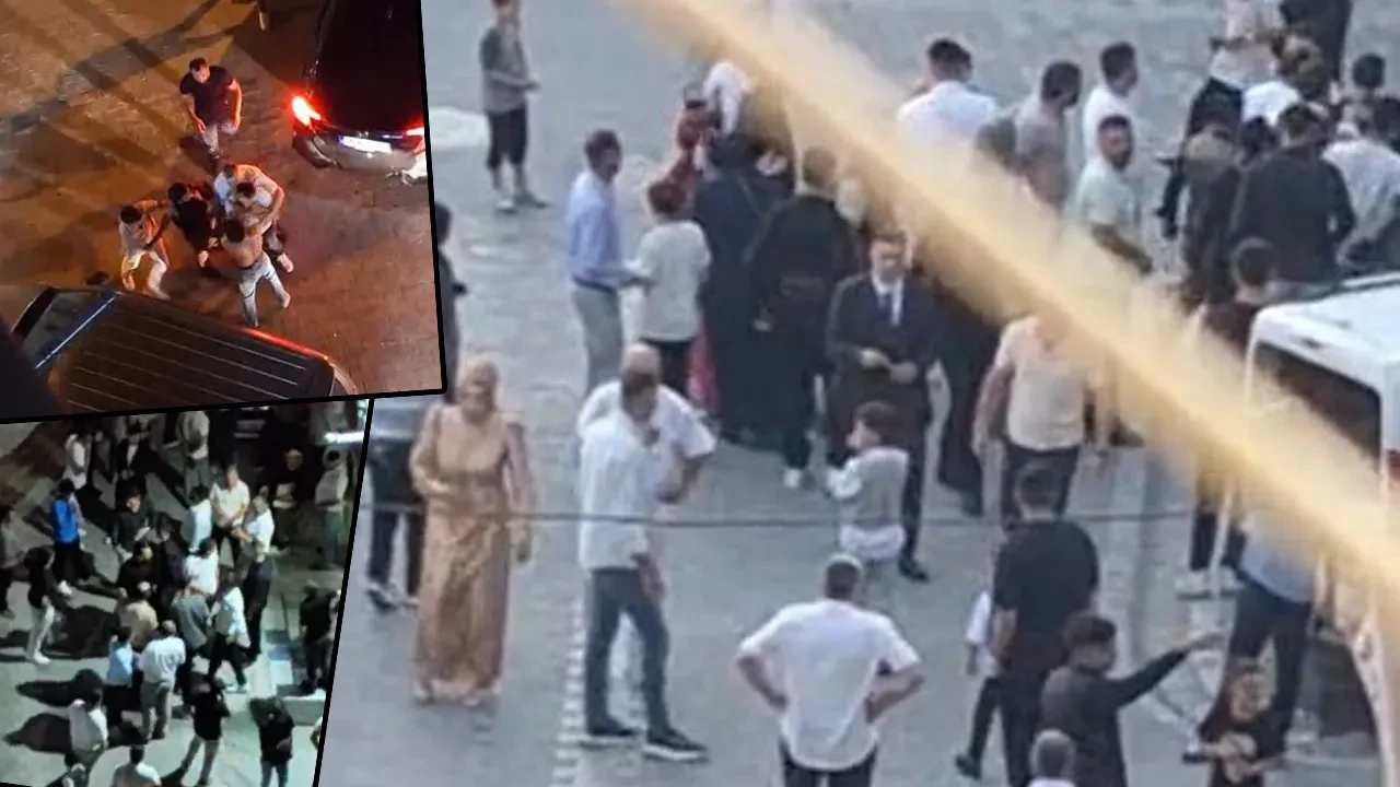 3 saat sürdü! Düğün salonunda başlayan kavga, sokağa taştı 