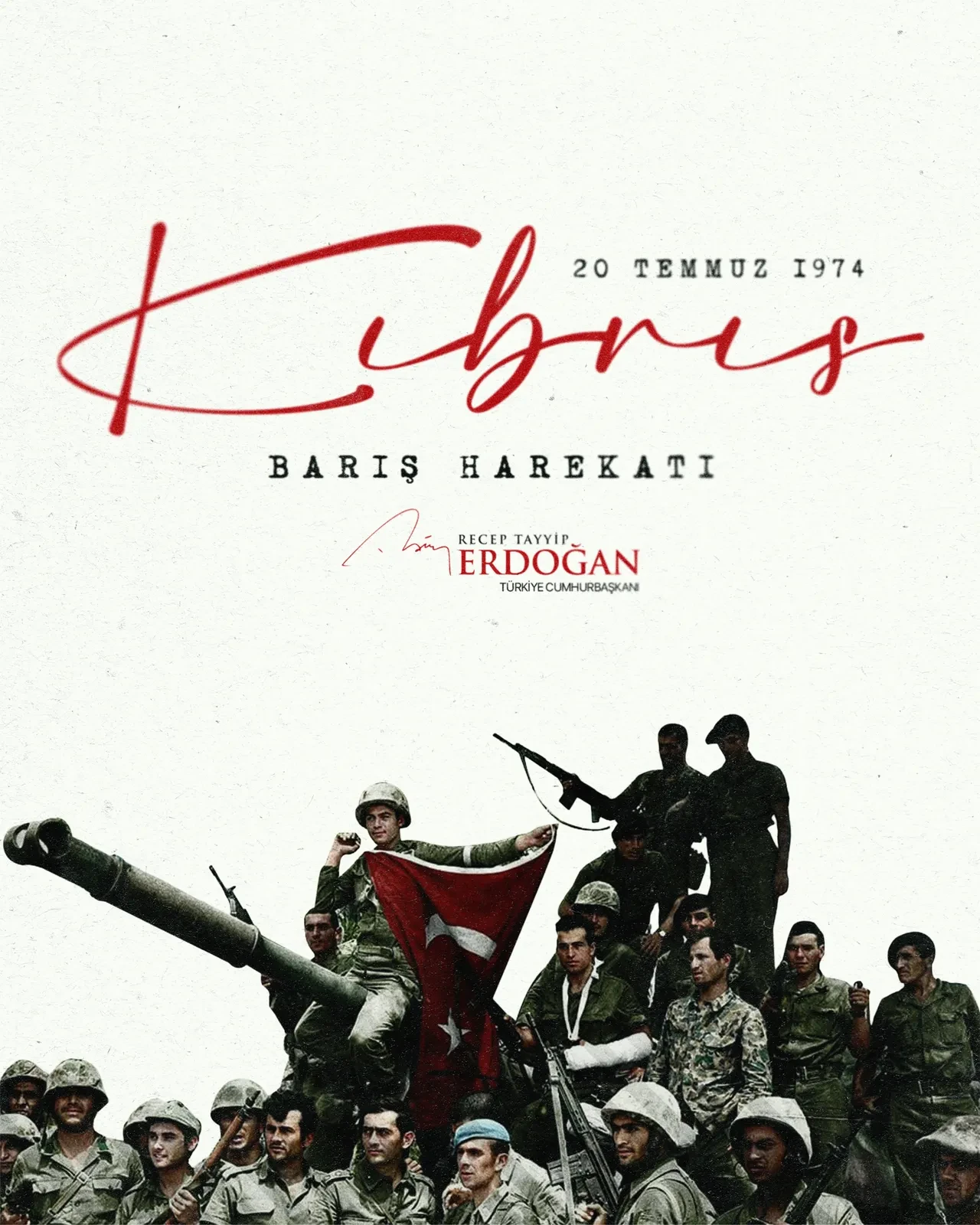 Cumhurbaşkanı Erdoğan'dan Kıbrıs mesajı