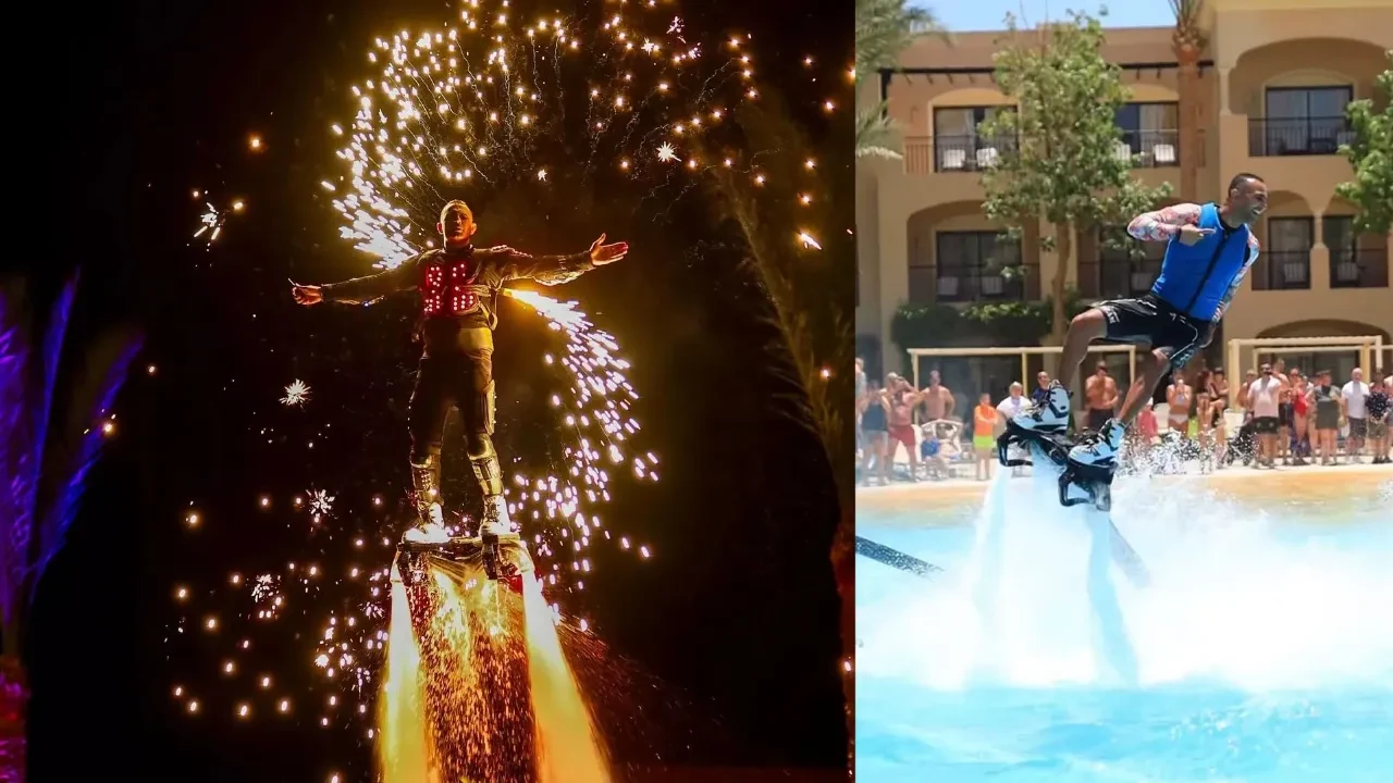 Ünlü dublör flyboard yaparken yere çakıldı! Yüzlerce kişinin önünde korkunç ölüm