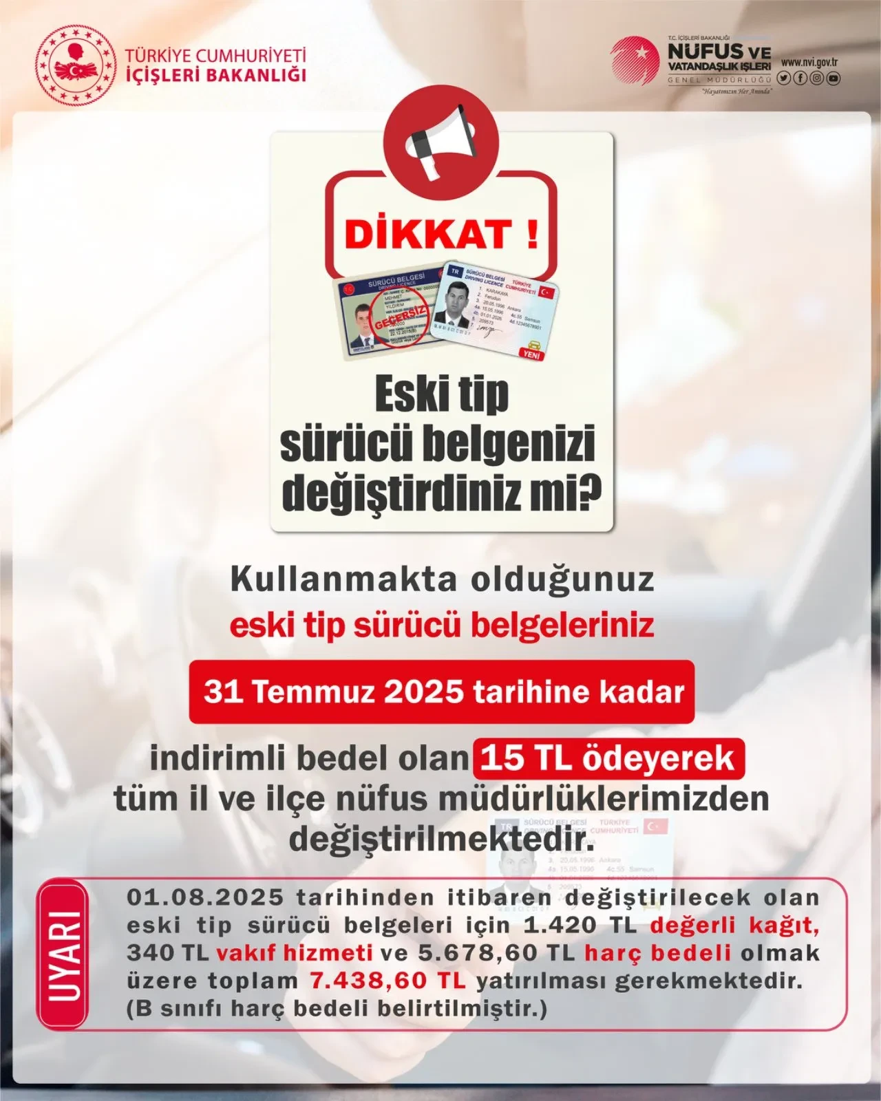 Ehliyet yenileme için son 10 gün: Bunu yapmayan yandı