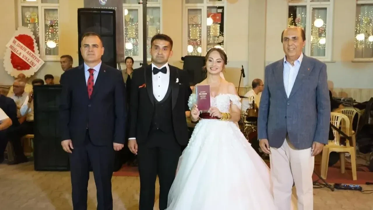Kahraman üsteğmenin düğününe Cumhurbaşkanı selamı