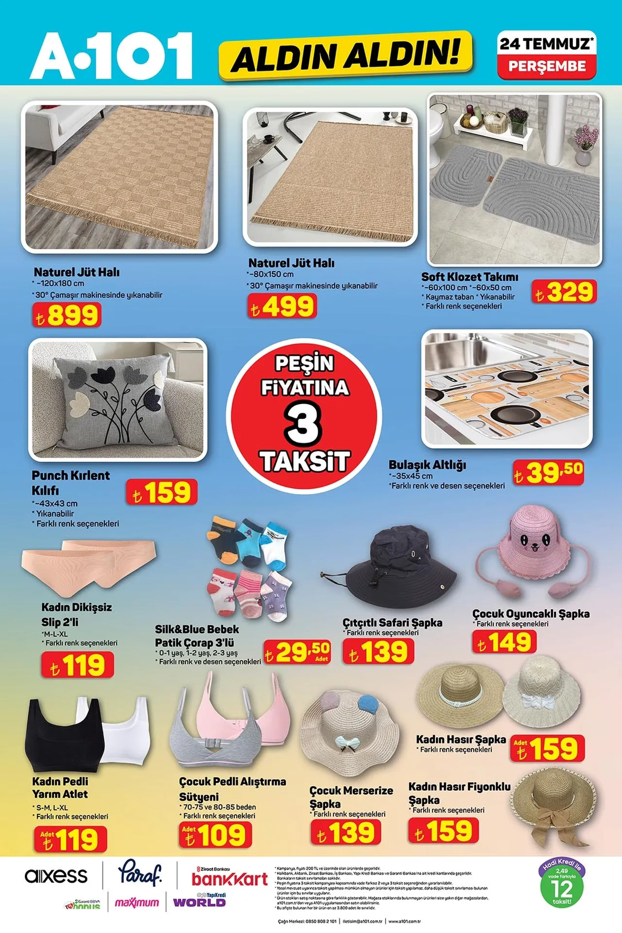 A101 aktüel indirim kataloğu 24 Temmuz: Oyuncu koltuğu, Şişme kano, Tiny house, Kamp çadırı...Perşembe günü satışta!