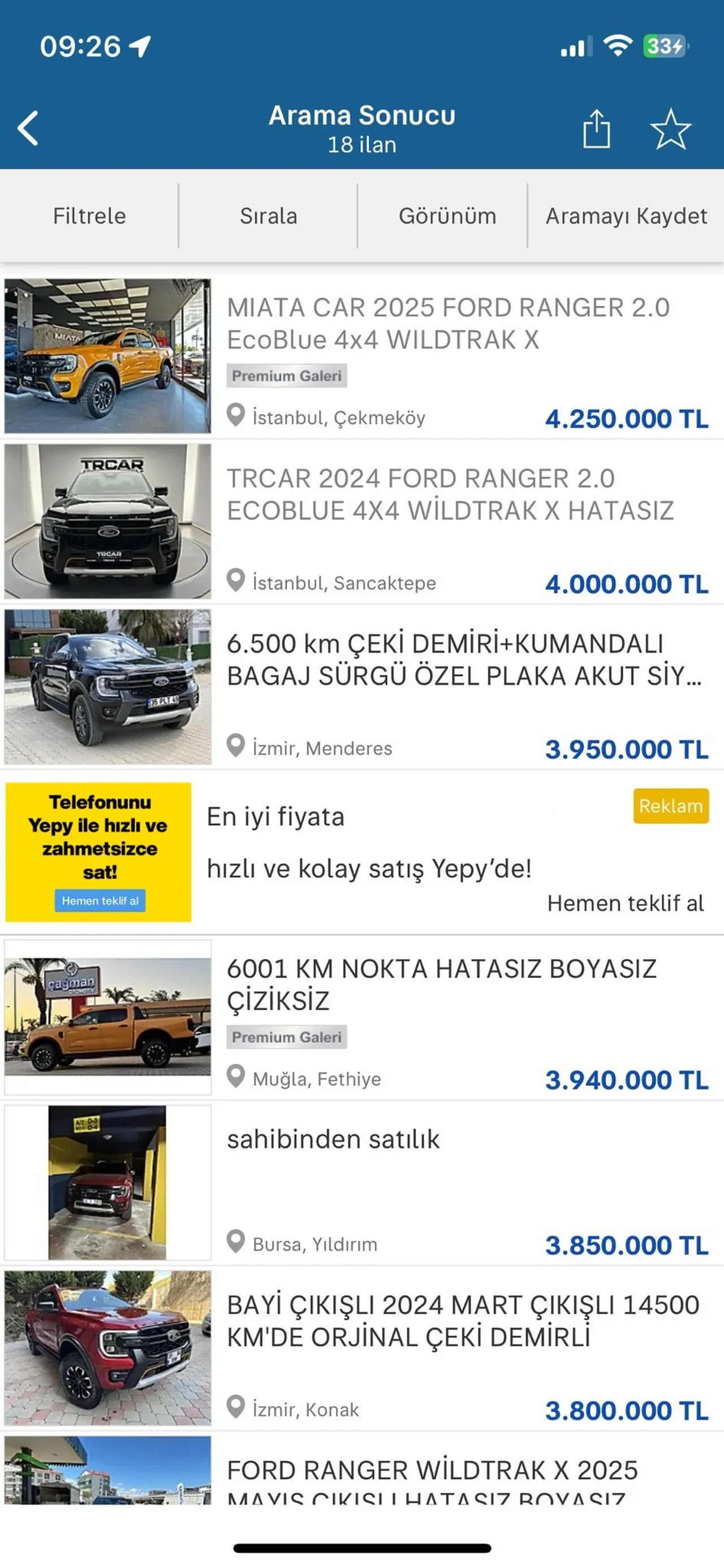 Haziranda 2 milyona alındı, Bugün 3,5 milyon! ÖTV, ikinci el araç piyasasını uçurdu