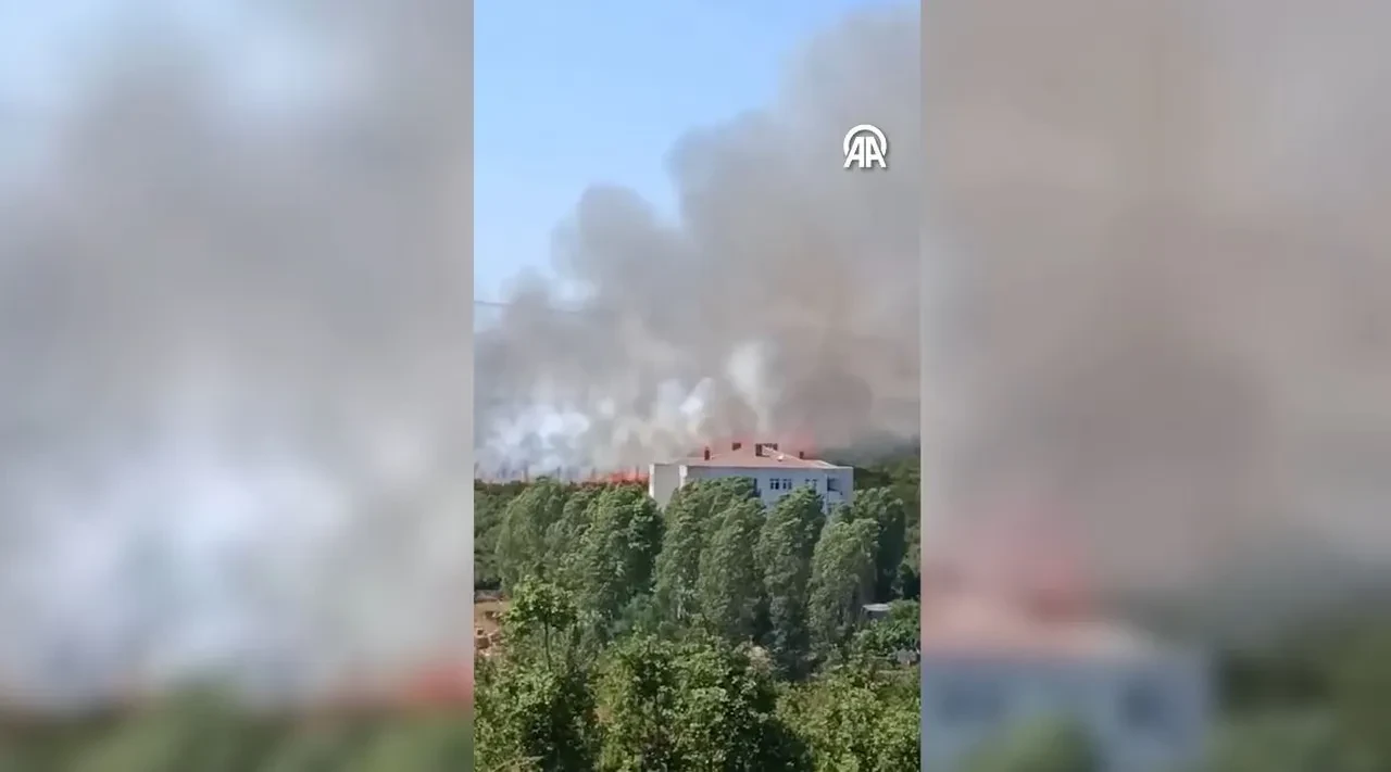 İstanbul Başakşehir yangın son dakika söndürüldü mü? Otluk alanda yangın çıktı