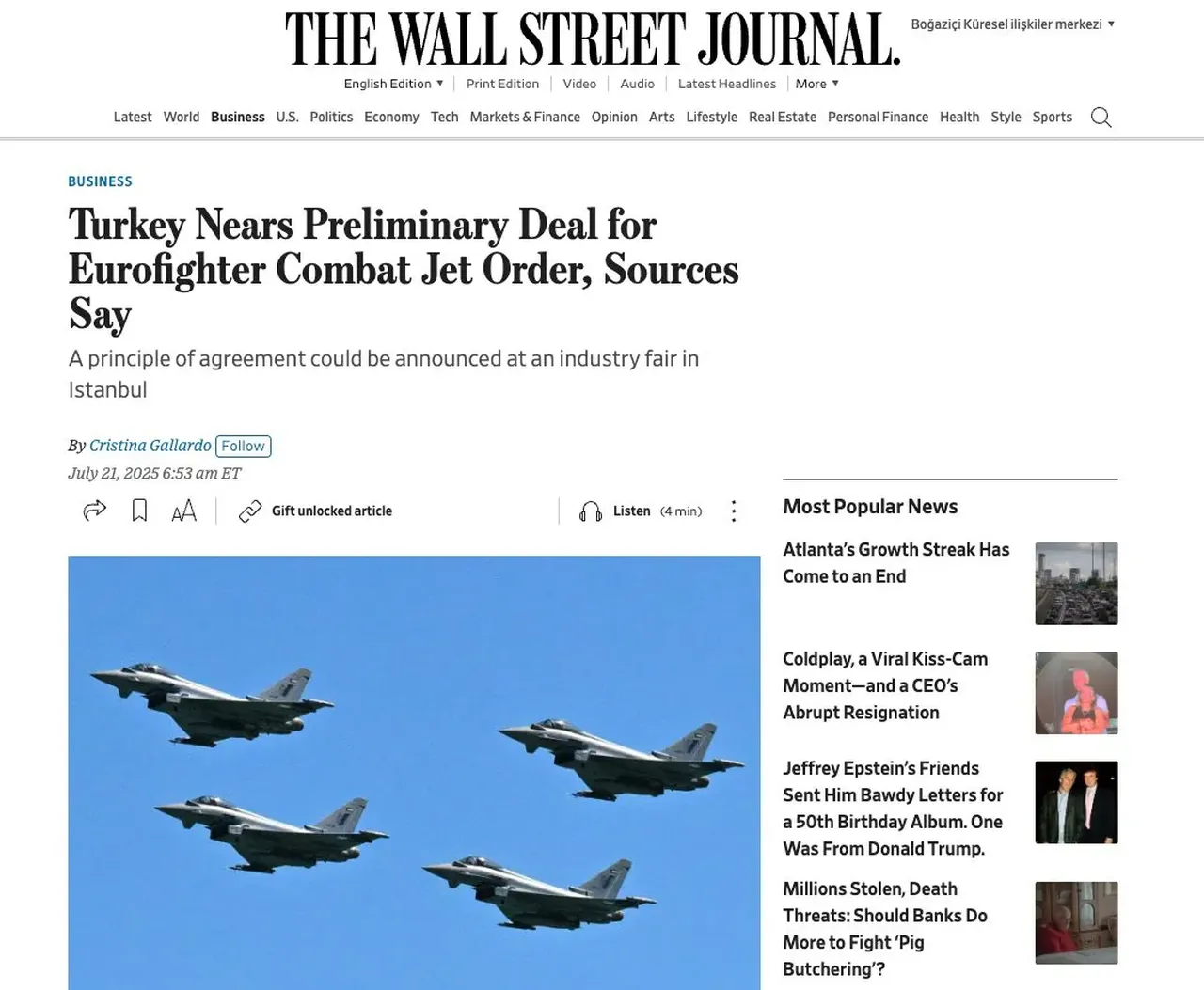 Eurofighter için Almanya'dan onay çıktı! Alman basını yazdı: Üretim yeri bile belirlendi