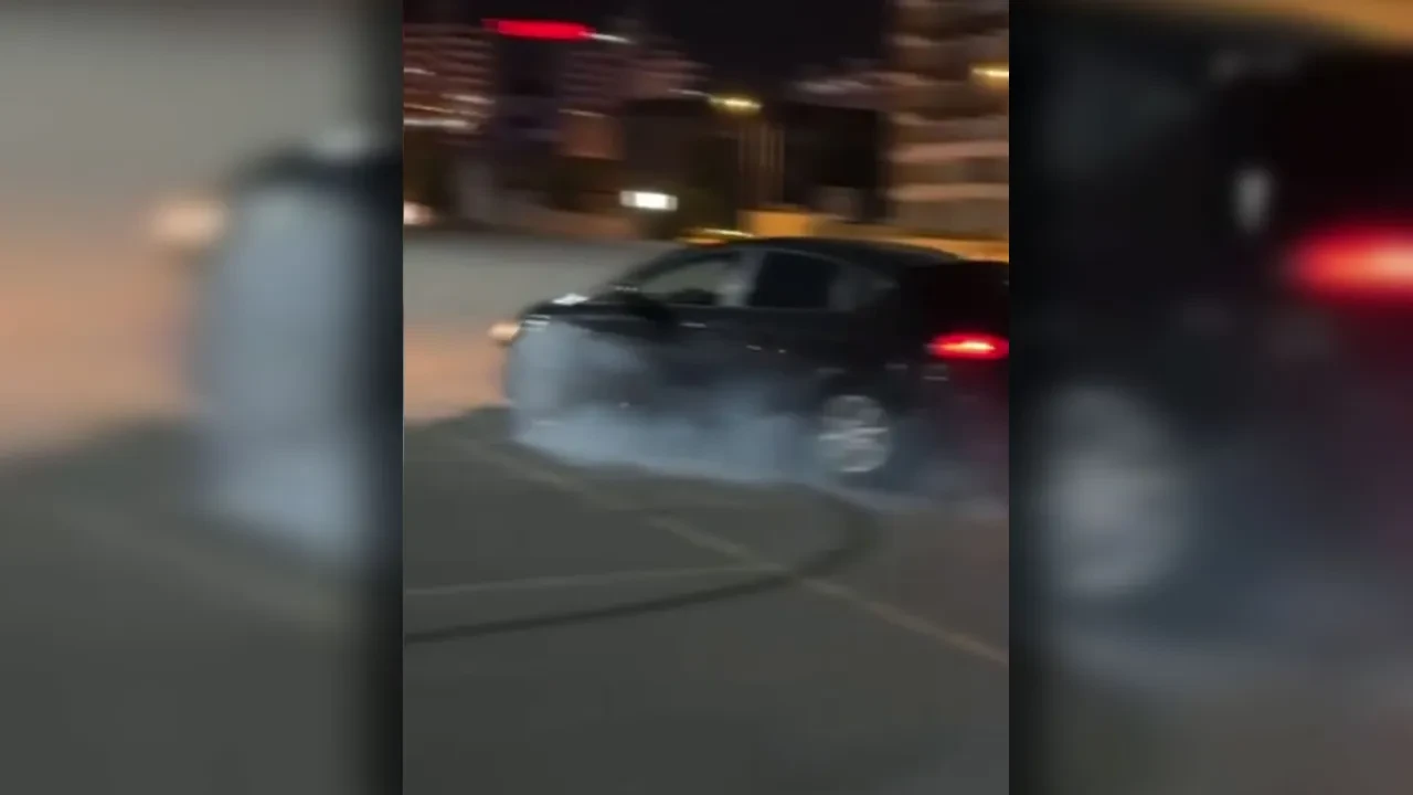 Drift atıp videosunu paylaştı, yemediği ceza kalmadı! O anlar kamerada