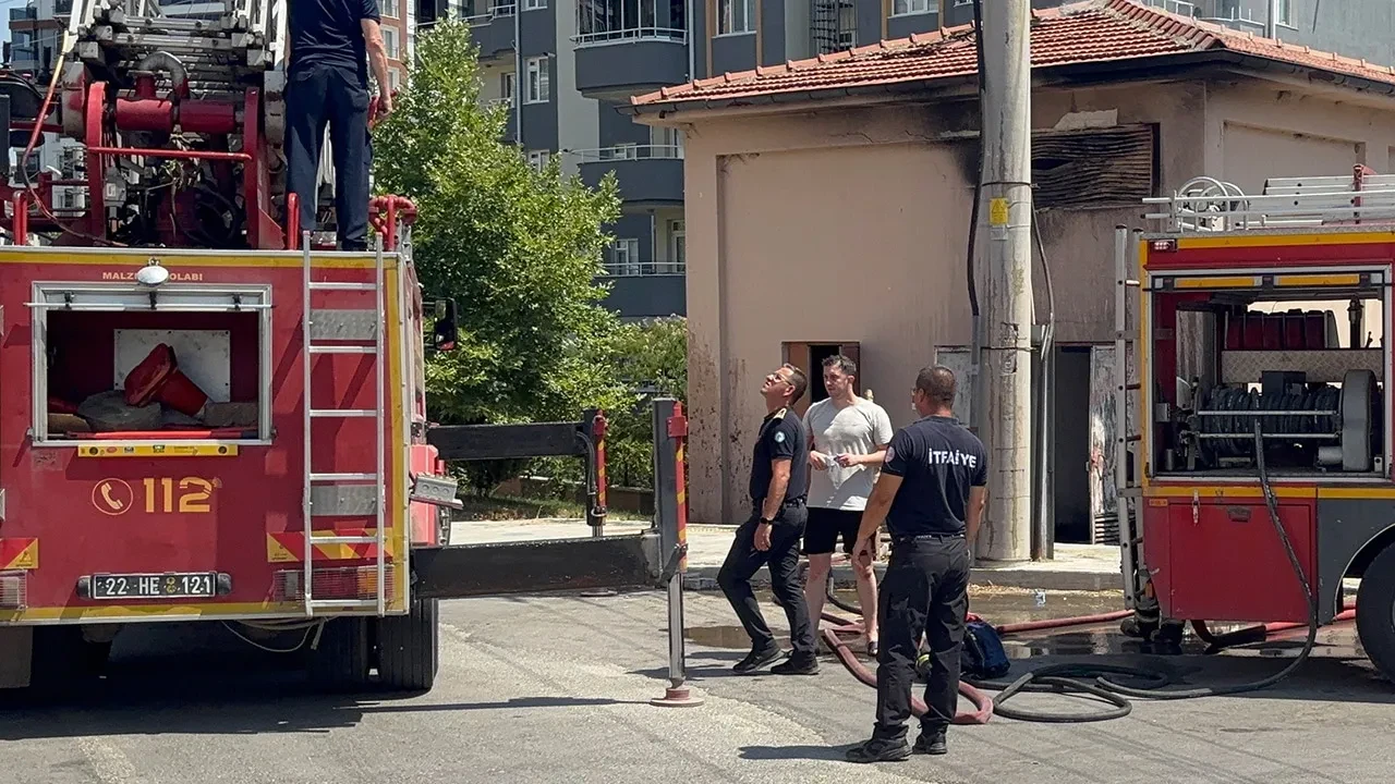 Edirne’de trafo binasında ürküten yangın